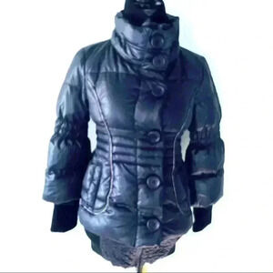 TOUGH JEANSMITH PURPLE  WINTER BOMBER PARKA WINTER COAT SIZE S